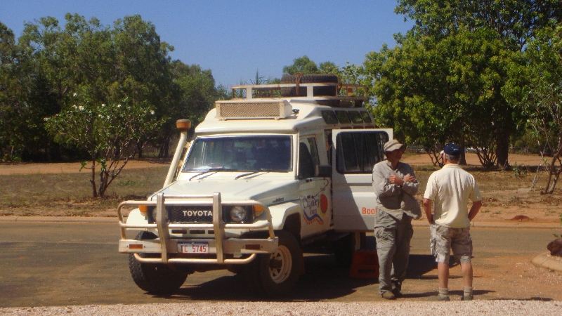 The tour jeep to Cape Leveque, Australia