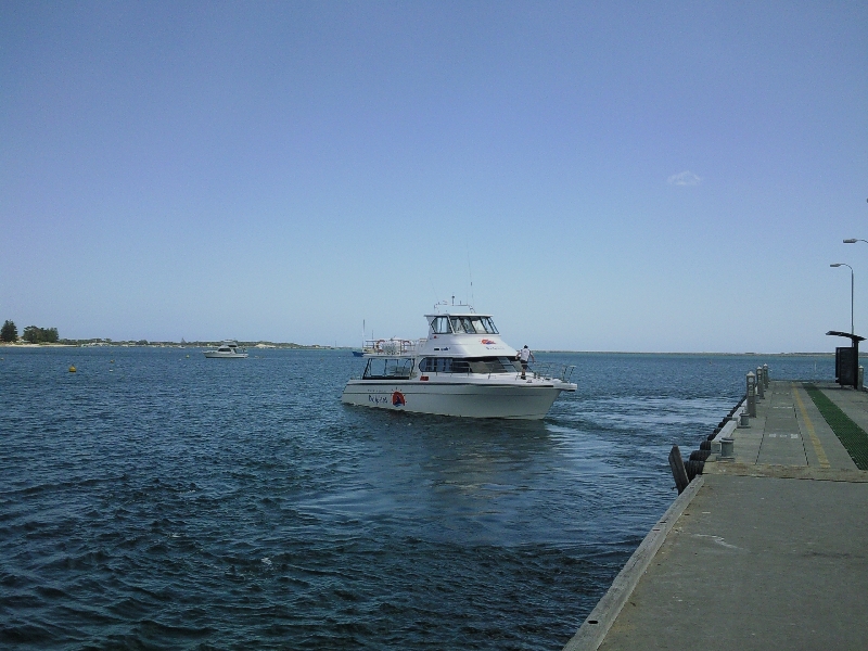 The boat on the Rockingham jetty, Australia