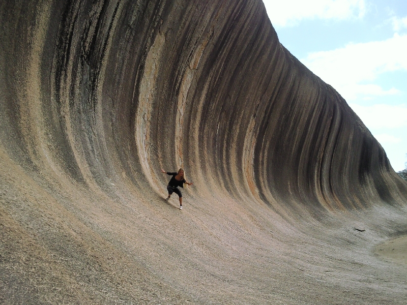 Surfing Wave Rock Wave Rock Australia Oceania