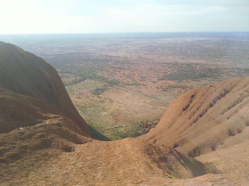 Half way up, Ayers Rock Australia