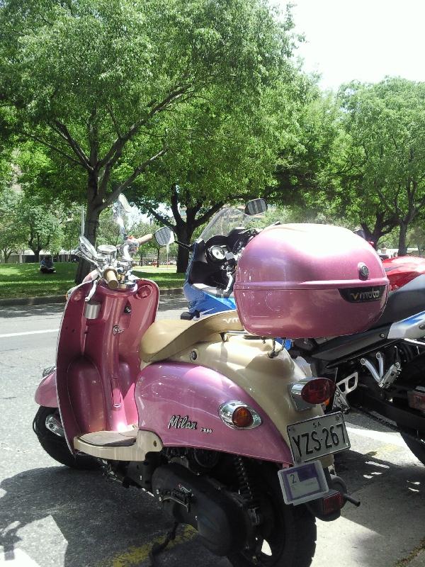 Pink vespa, Australia