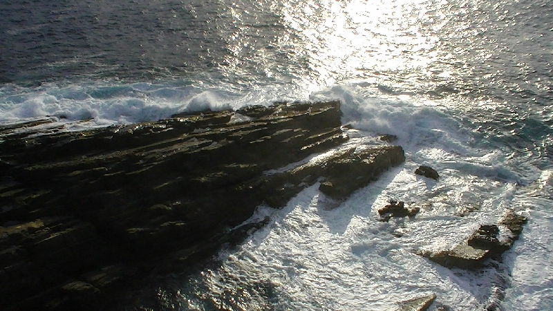 Rough tides at Admirals Arch, Kangaroo Island Australia