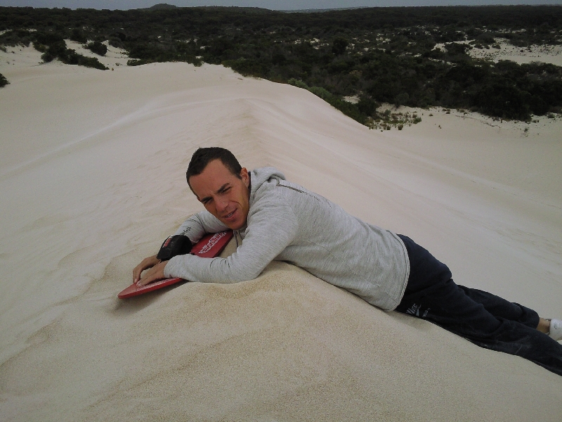 Boarders exhaustion, Kangaroo Island Australia