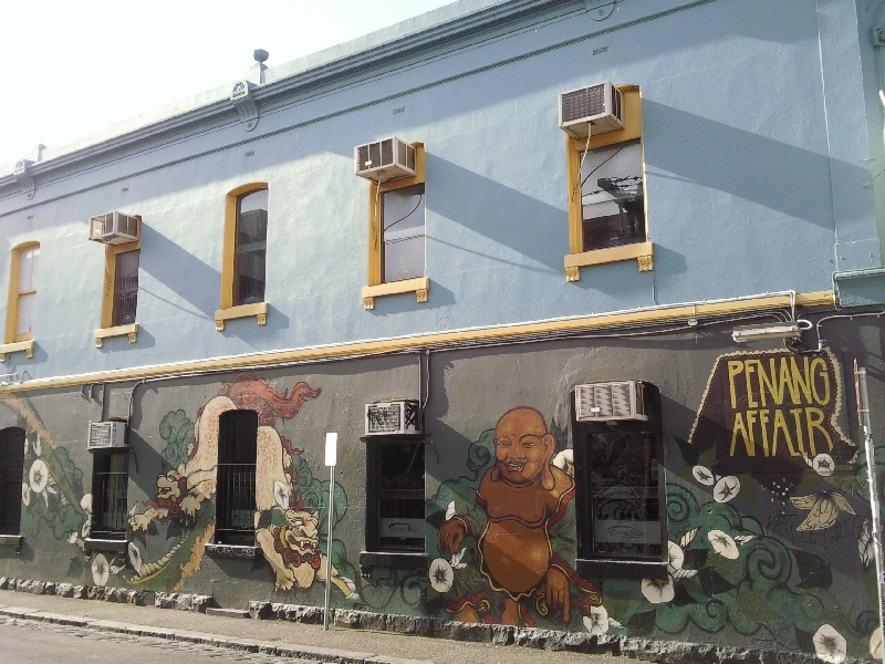 Fitzroy street shops, Australia