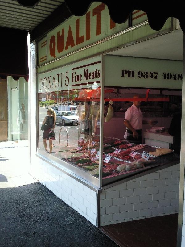 Italian butcher in Carlton, Melbourne Australia