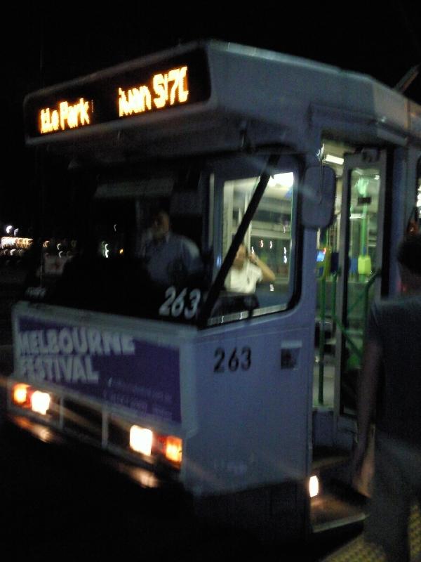 Tram at the Docklands, Melbourne, Australia