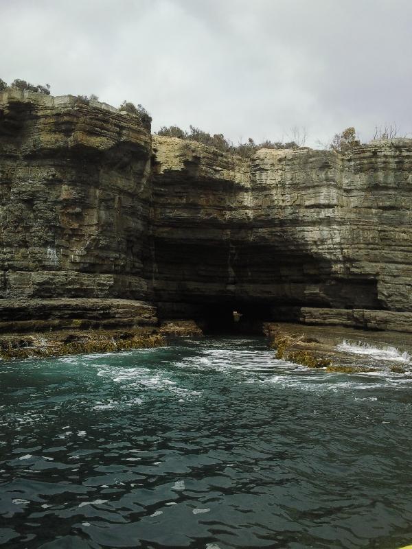 Rough waters in South Tasmania, Port Arthur Australia