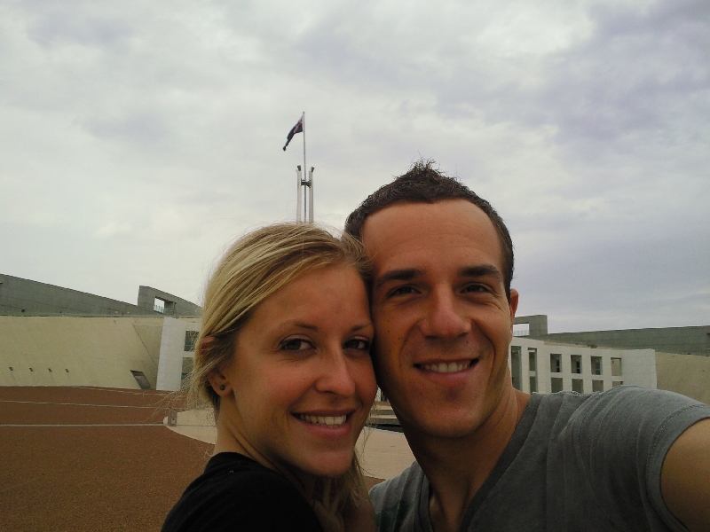 On Capital Hill in Canberra, Australia