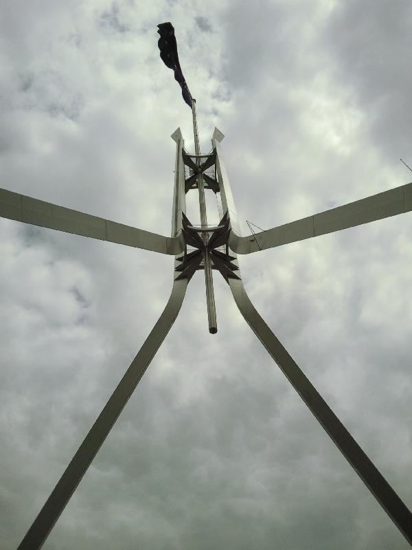 Flag at the Parliament House, Australia