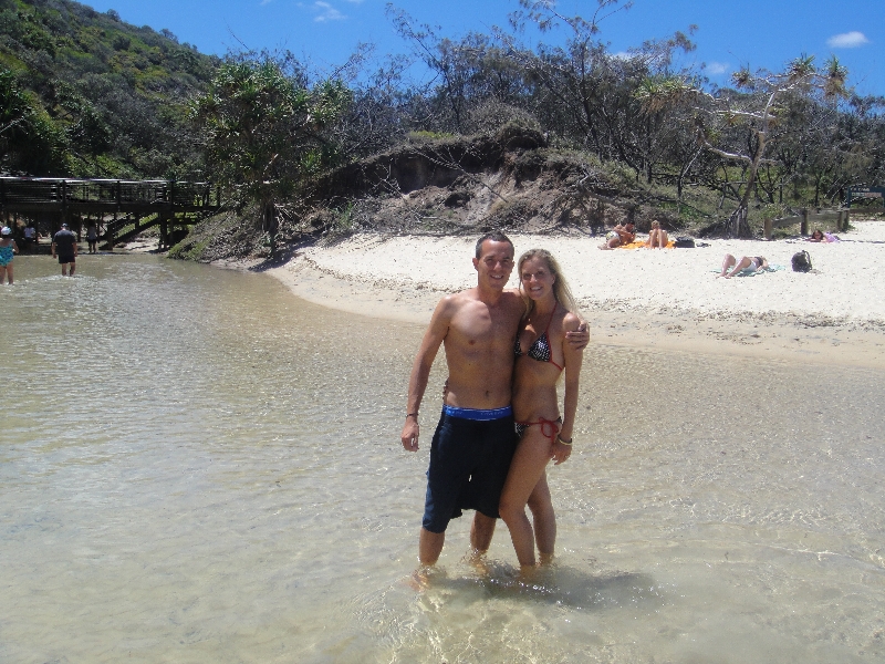 Eli Creek along Fraser Beach, Australia