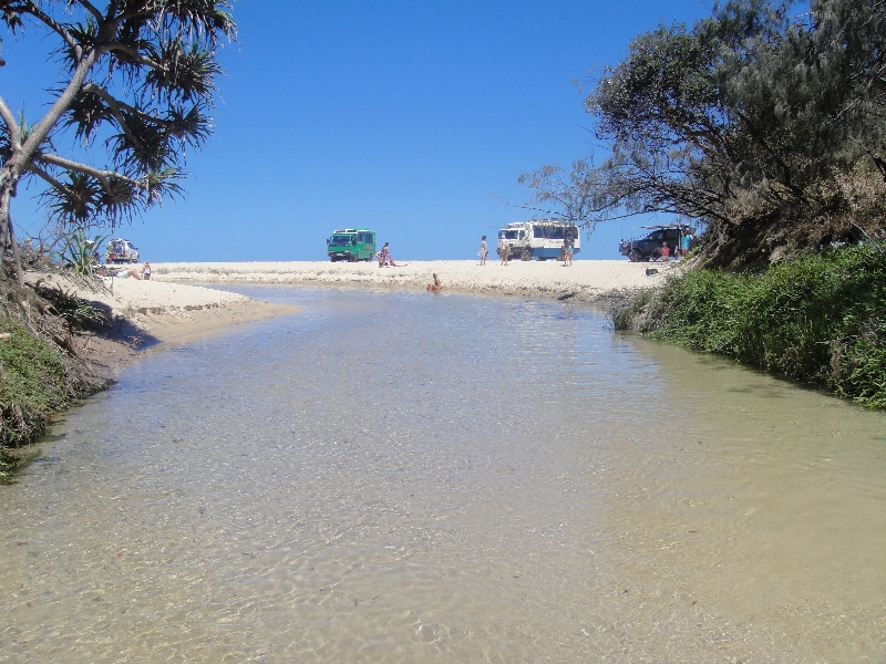 Pictures of Eli Creek on Fraser Island, Hervey Bay Australia