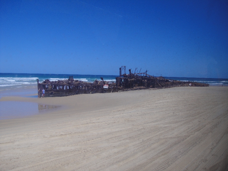 The beach around Moheno shipwreck, Australia