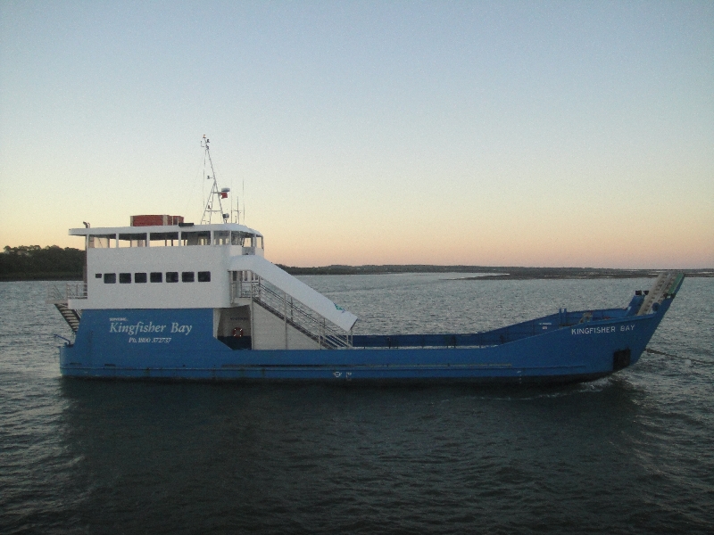 The ferry back to Port Macquarie, Australia