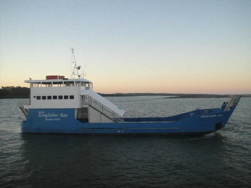 The ferry back to Port Macquarie, Hervey Bay Australia