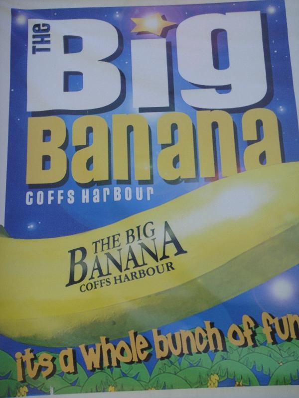 Big Banana Lunapark poster, Coffs Harbour Australia