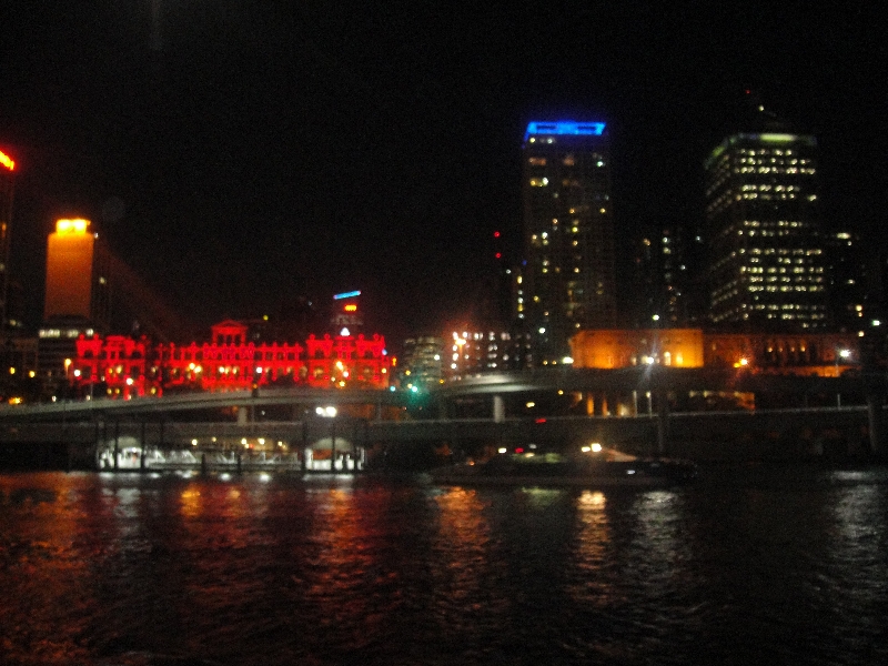 Panorama from the Brisbane dinner cruise, Brisbane Australia