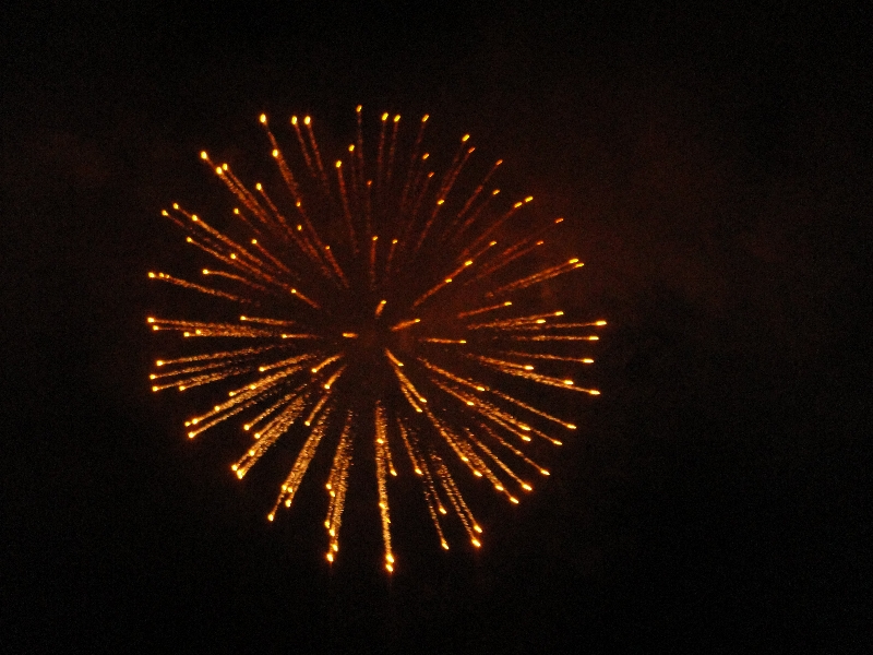 Fireworks on the Fitzroy river, Australia