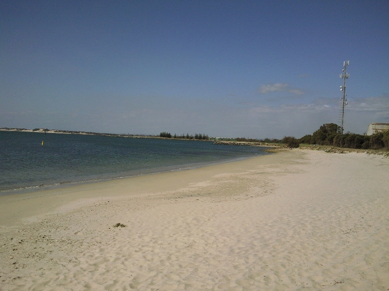 The beach in Rockingham in WA, Australia