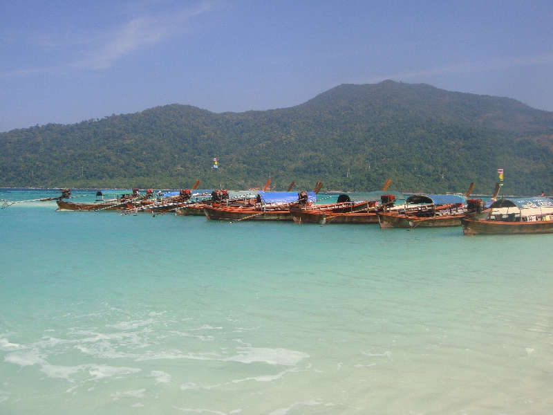 Taxi boats in Ko Lipe, Thailand