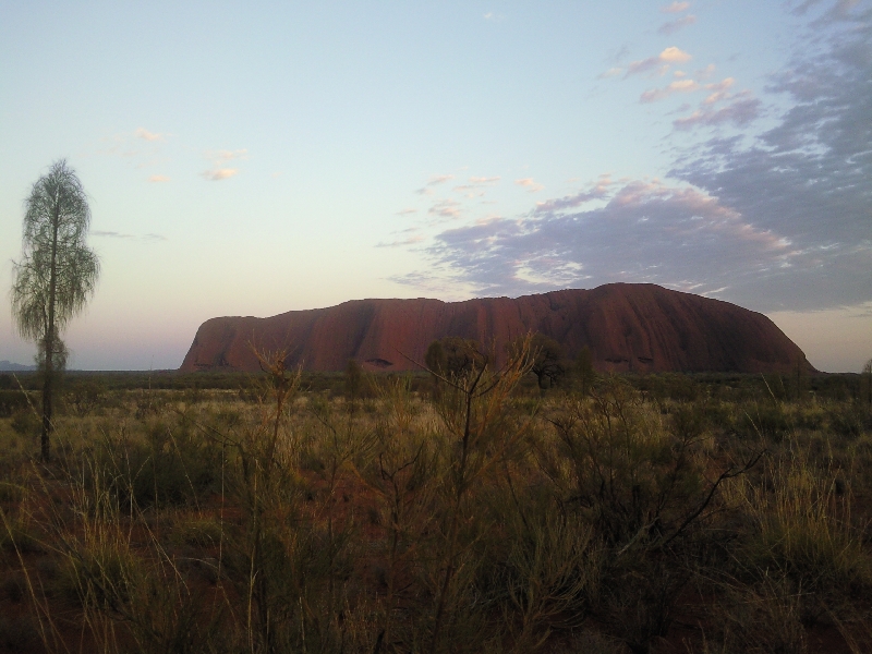 Sunset over Ayers Rock, Ayers Rock Australia