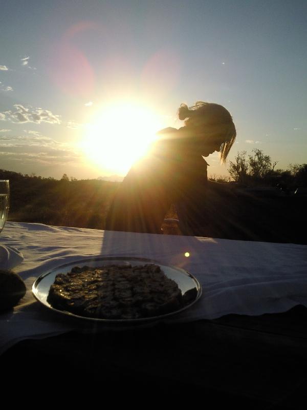 Ayers Rock Australia Sound of Silence aperitif at sunset