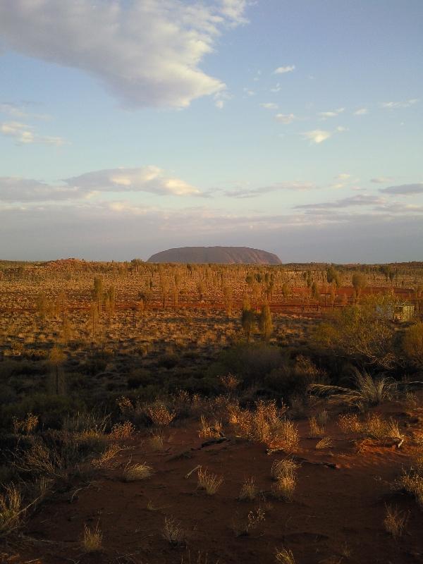 Looking out over Uluru, Australia