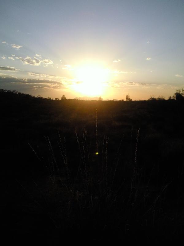 Sunset over Ayers Rock