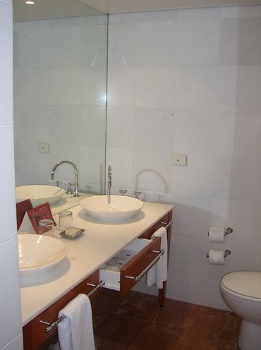 Bathroom at Sails in the Desert Hotel, Ayers Rock Australia