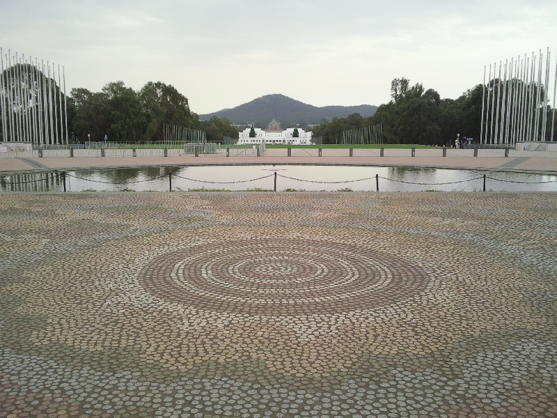 Canberra Australia In front of the New Parliament House