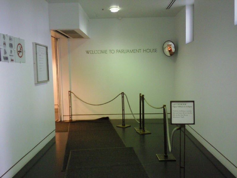 Inside the Parliament House, Canberra Australia