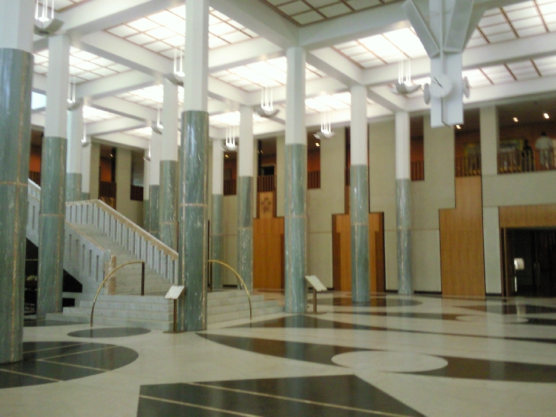 The New Parliament House in Canberra, Australia