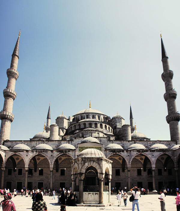 Istanbul Turkey Blue mosque External