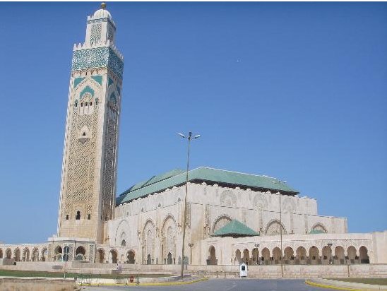The Hasan II Mosque in Casablanca, Morocco