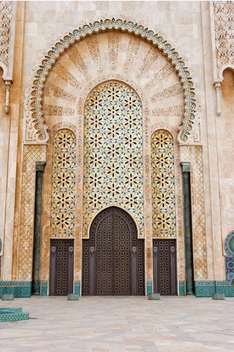 Casablanca Morocco The Entrance of the Hassan II Mosque