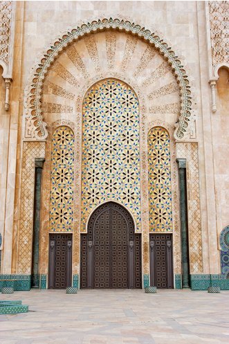 The Entrance of the Hassan II Mosque, Morocco