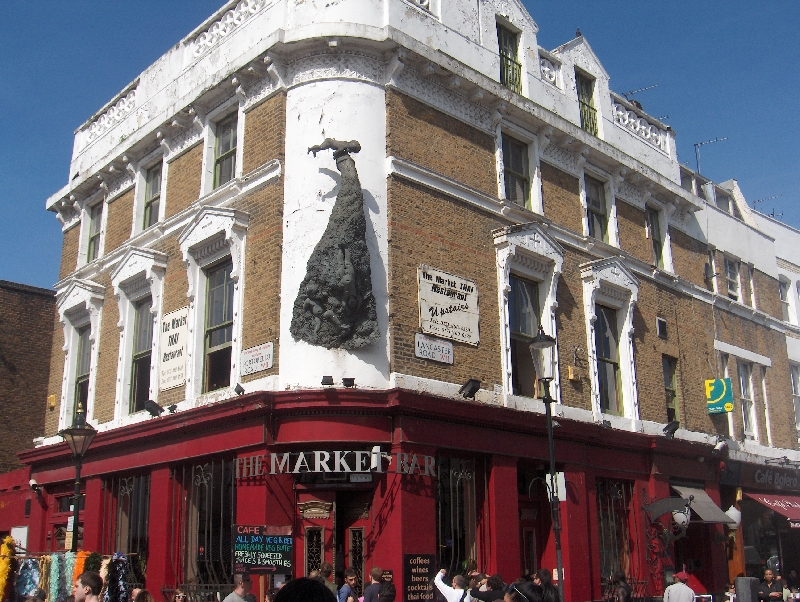 Entering The Portobello Market in London, United Kingdom