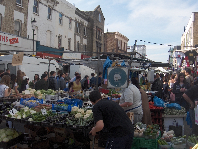 The Portobello Market in London, United Kingdom