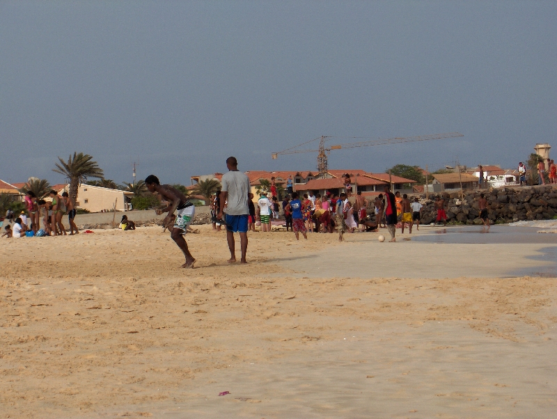 Capoeira practice on Sal Santa Maria Cape Verde Africa