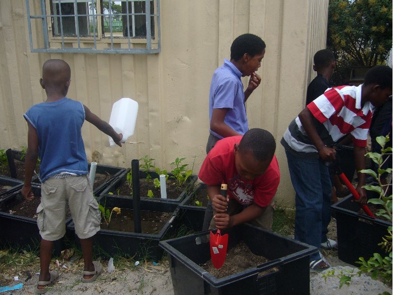 Cape Town South Africa Kids at the elementary school in Nyanga