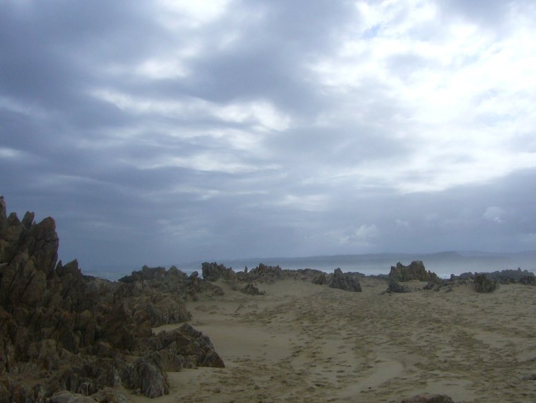 Rocky beaches in Buffalo Bay, Cape Town South Africa