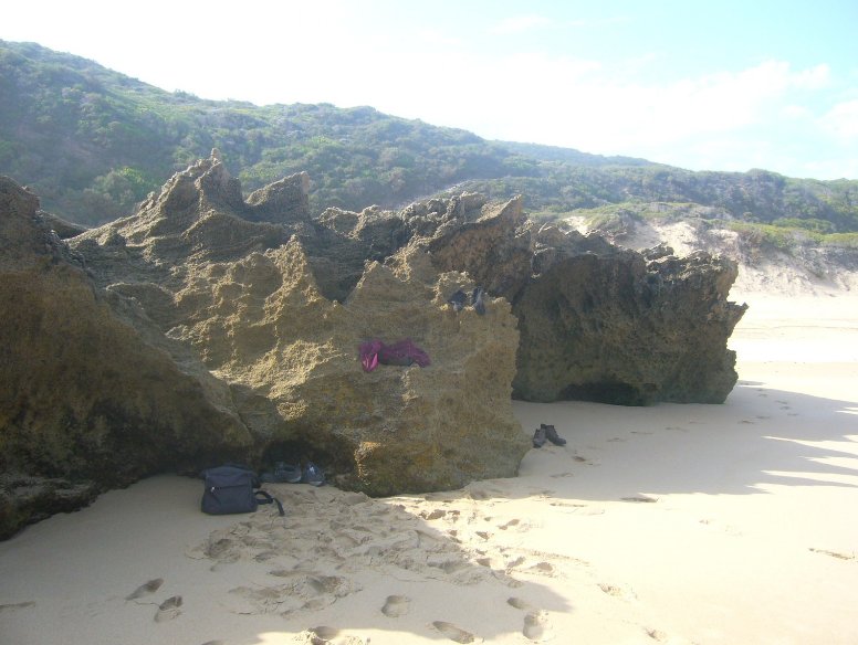 The Rocky coast in Buffalo Bay, Knysna South Africa