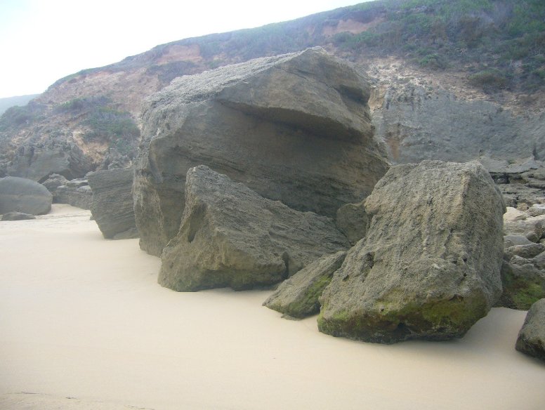 Making pictures on the beach, Knysna South Africa