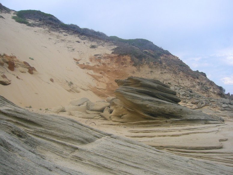 Rocky sand dunes in South Africa, South Africa