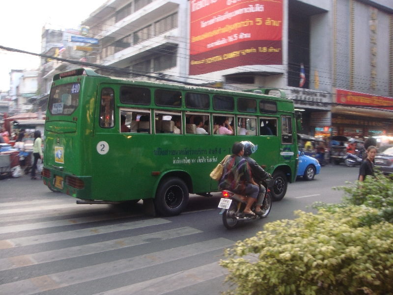 Traffic in Chinatown, Bangkok, Thailand
