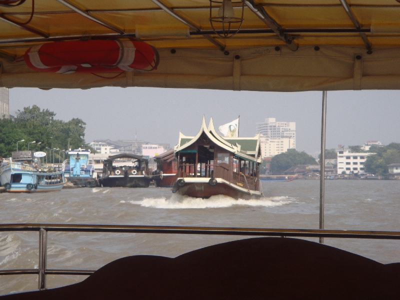 Looking out on the Bangkok River, Thailand