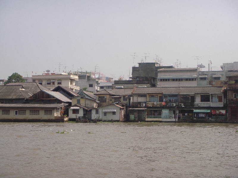 The houses on the Mae Nam Chao Phraya, Thailand