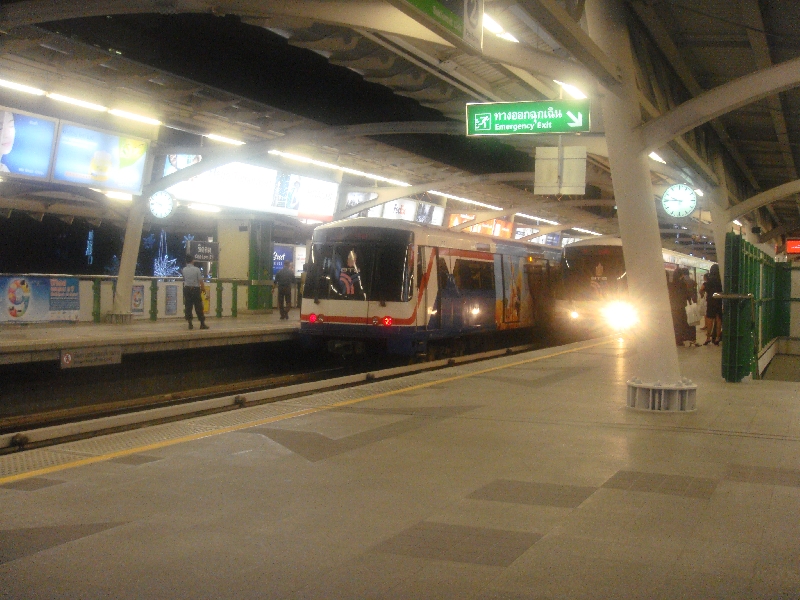 The Skytrain in Bangkok, Thailand