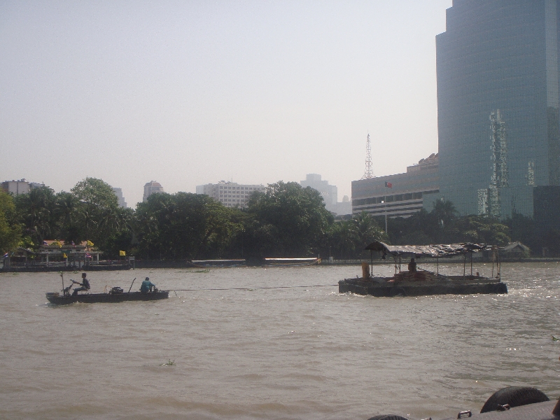 Taxi motor boats in Bangkok, Thailand