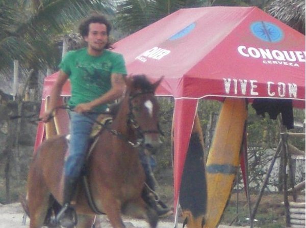 Horse riding on the beach in Ecuador, Ecuador