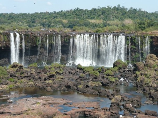Photo from the upper falls in Iguazu, Puerto Iguazu Argentina